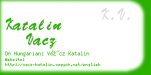 katalin vacz business card